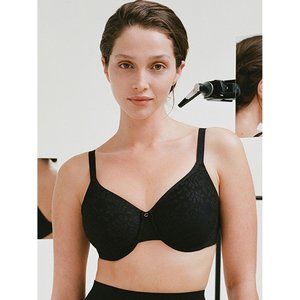 🆕CHANTELLE Comfort Chic Back Shaping Minimizer Underwire Bra Black 40DDD #18J2